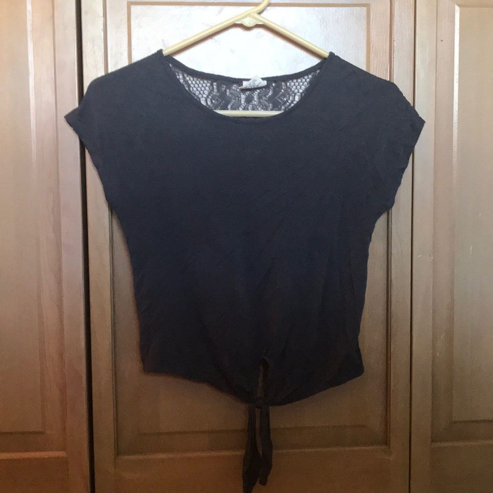 Gray lace shirt